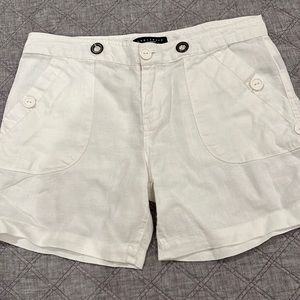 Sanctuary White linen shorts